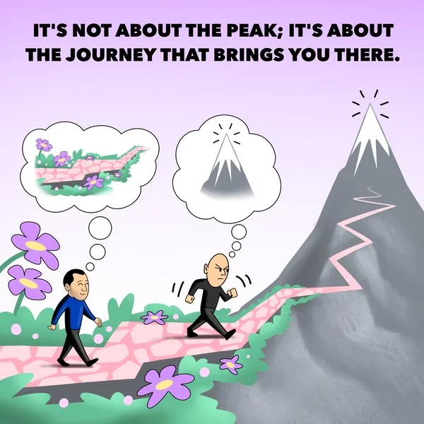 SuccessPictures: It&rsquo;s not about the peak, it&rsquo;s about the journey that brings you there