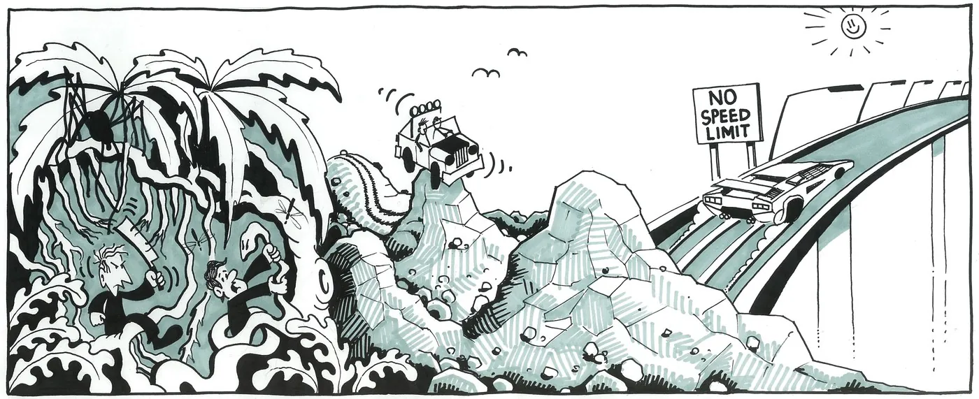 An early hand-drawn SuccessPictures illustration on paper